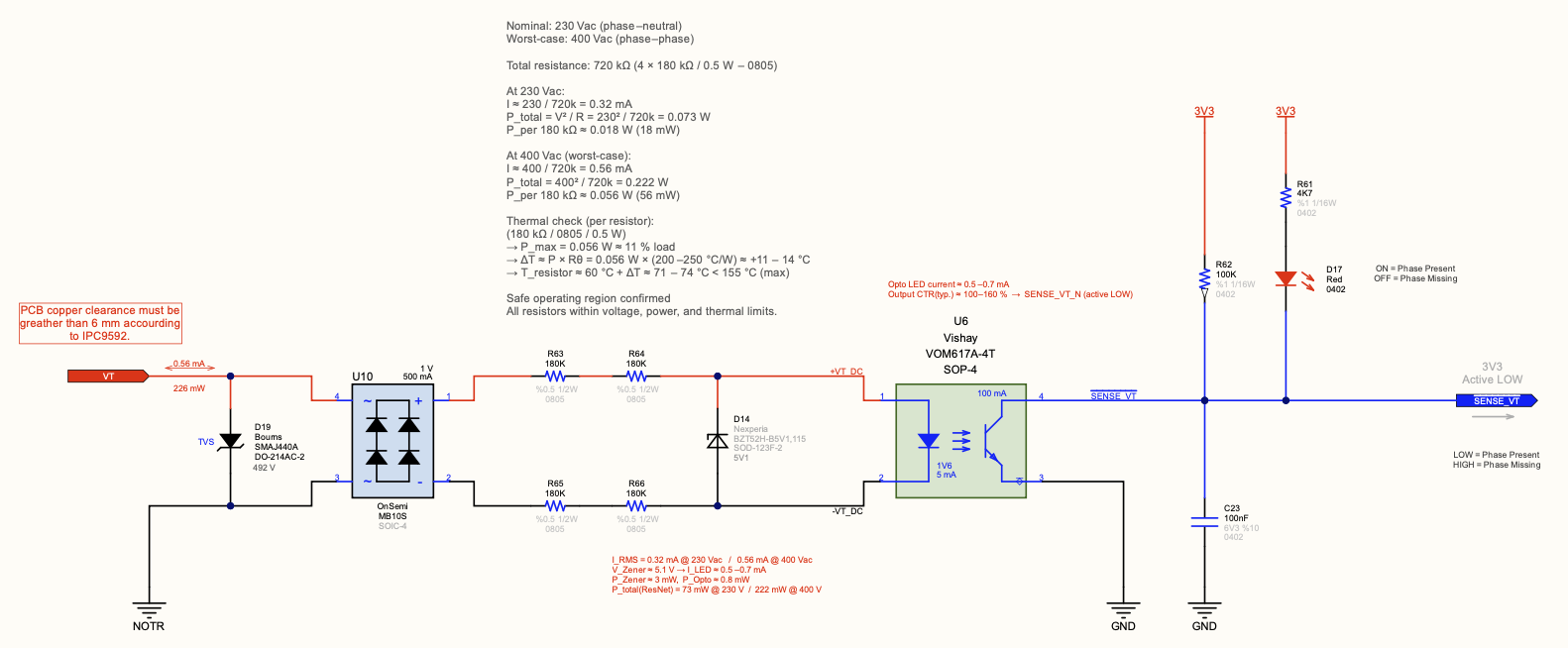 Phase Sense Signal Isolation