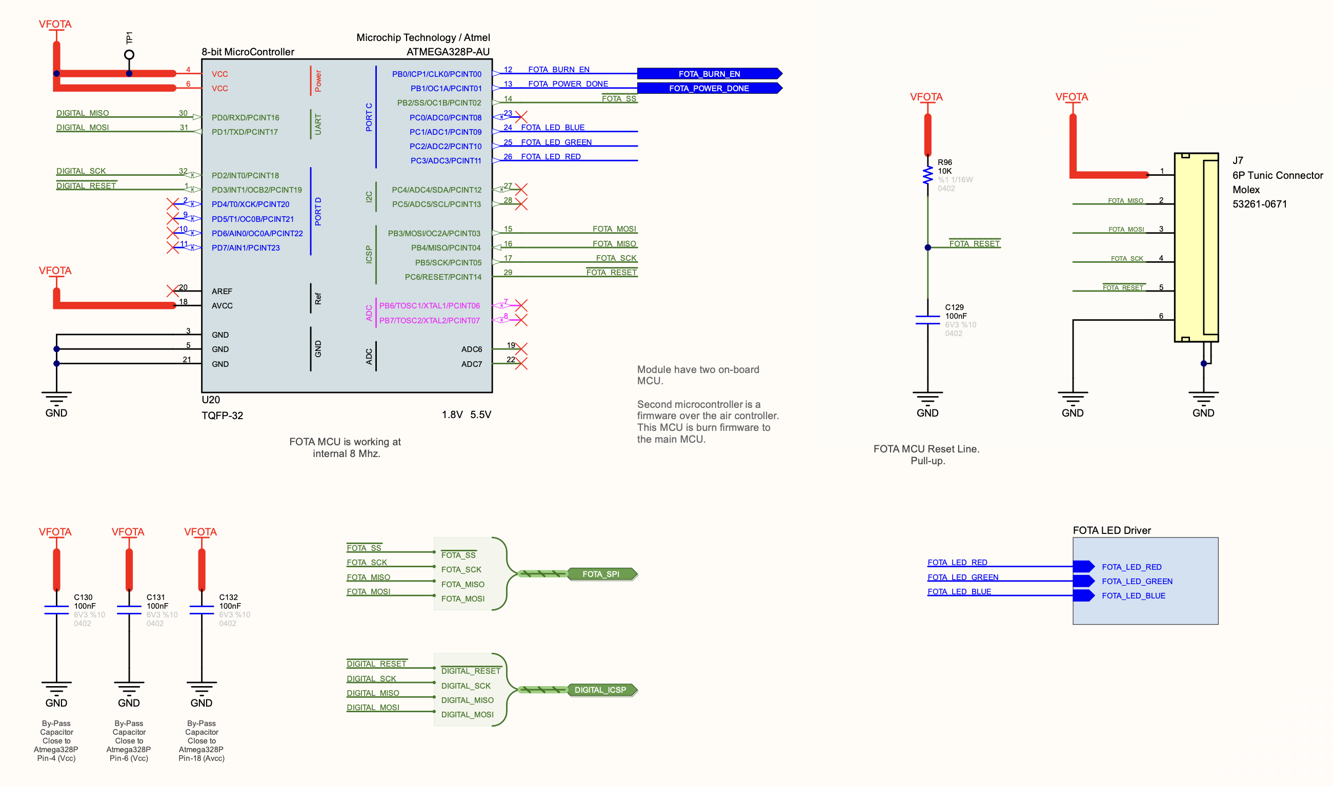 B107AA R6 FOTA MCU (ATmega328P-AU)